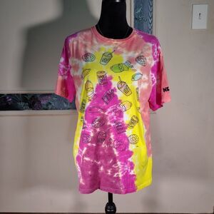 The Simpsons NEFF Tie-Dye 100%Cotton Mens Size L Tshirt/T554